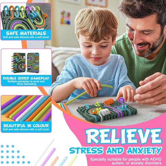 Silicone Fidget Toy for Kids & Adults 3D Pattern(1 Pcs(Any Coor)) - Picture 5 of 9